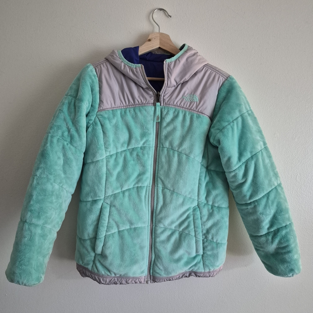 The North Face Reversible Hooded Quilted Girls Jacket XL